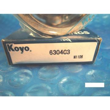 KOYO 6304 C3 Single Row Deep Groove Radial Bearing (Timken 304K, SKF, NSK, FAG)