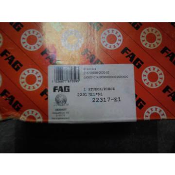 NEW FAG 22317-E1 BEARING