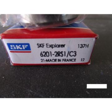 SKF 6201 2RS C3, Single Row Bearing (=2 NTN, NSK VV,FAG RSR,TIMKEN FAFNIR 201PP)