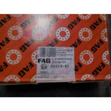 NEW FAG BEARING 22219-E1 Spherical Roller Bearing