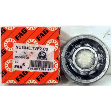 1 NEW FAG NU304E.TVP2.C3 CYLINDRICAL ROLLER BEARING