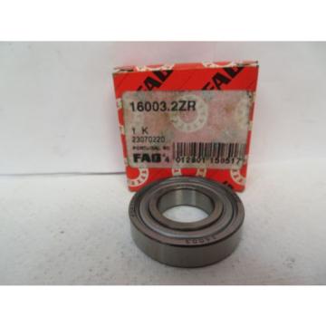 NEW FAG BEARING 16003.2ZR 16003 16003ZR