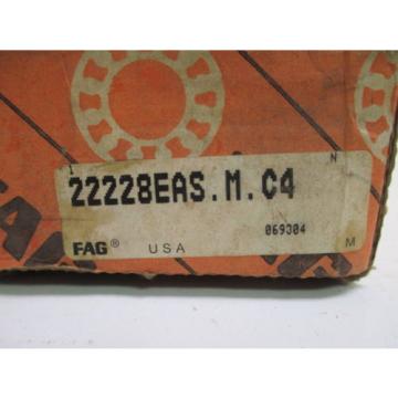 FAG 22228EAS-M-C4 SPHERICAL ROLLER BEARING MANUFACTURING CONSTRUCTION NEW