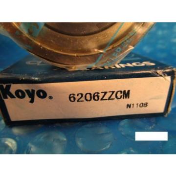 KOYO 6206 ZZ CM, 2Z ,2ZR (=2 Timken 206KDD, SKF, NSK, FAG, NTN)