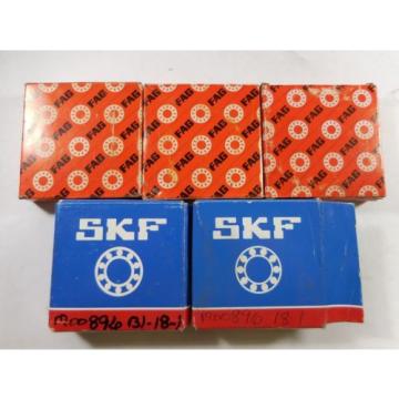 SKF 6008 2ZJEM (QTY2) And Fag 6008.2RSR.C3 NTN JAPAN BEARING (QTY3) Lot