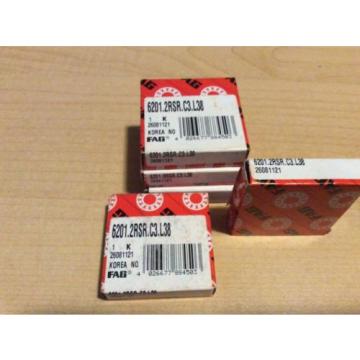 5-FAG,NTN JAPAN BEARING#6201.2RSR.C3.L8,30day warranty, free shipping lower 48!