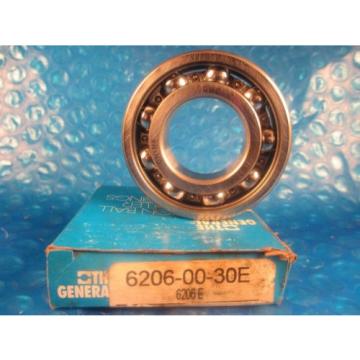 General Bearing, GBC,6206-00-30 E, 6206, Ball Bearing,(Compare 2 SKF, FAG, NSK)