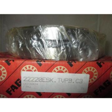 NEW FAG SPHERICAL ROLLER BEARING  - 22220 E S K C3