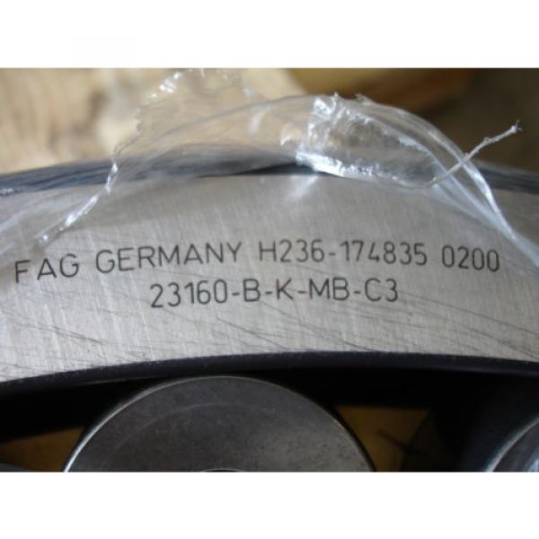 Fag Roller Bearing 23160-B-K-MB-C3,  H236-174835 0200 NEW #2 image