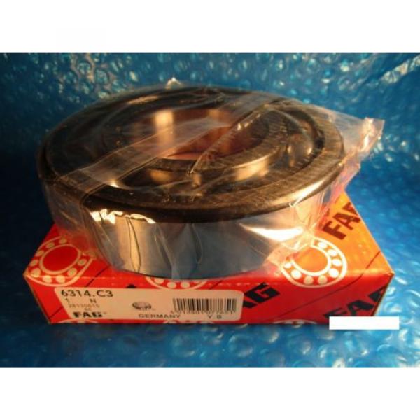 Fag 6314-C3, Single Row Ball Bearing(=2 SKF,NSK ZZ,NTN,Timken/Fafnir 314K) #1 image