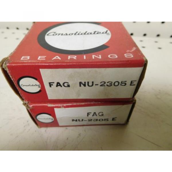 NEW,  FAG  BEARING  P/N NU-2305 E #3 image