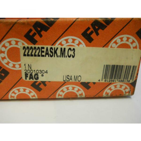 FAG SPHERICAL ROLLER BEARING 22222EASK-M-C3 *NEW IN BOX* #4 image