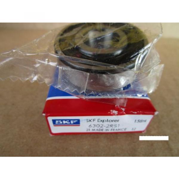 SKF 6302 2RS1 Deep Groove Roller Bearing (=2 FAG, SNA, NTN VV, NSK, TIMKEN 302) #1 image