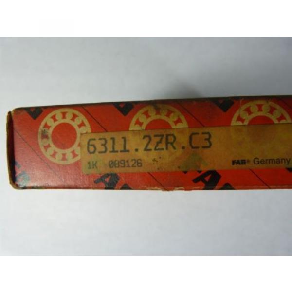 Fag 6311.2ZR.C3 Shielded Ball Bearing 55x120x29mm ! NEW ! #5 image