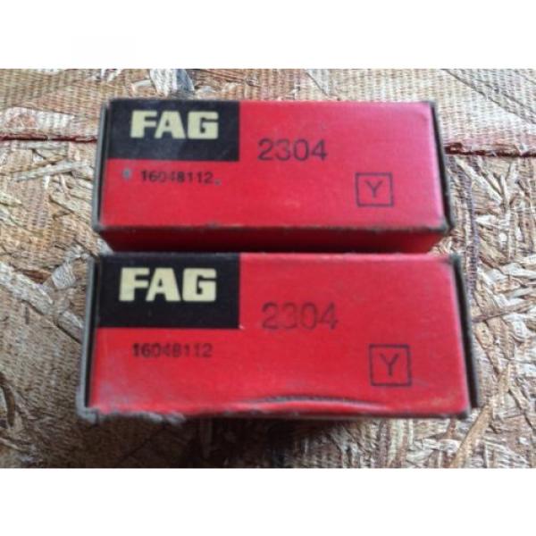 2-Fag  NTN JAPAN BEARING, Cat# 2304 ,comes w/30day warranty, free shipping #4 image