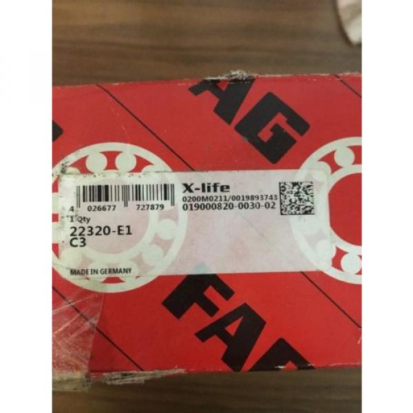 FAG 22320-E1-C3 Straight Bore Spherical Roller Bearing #2 image